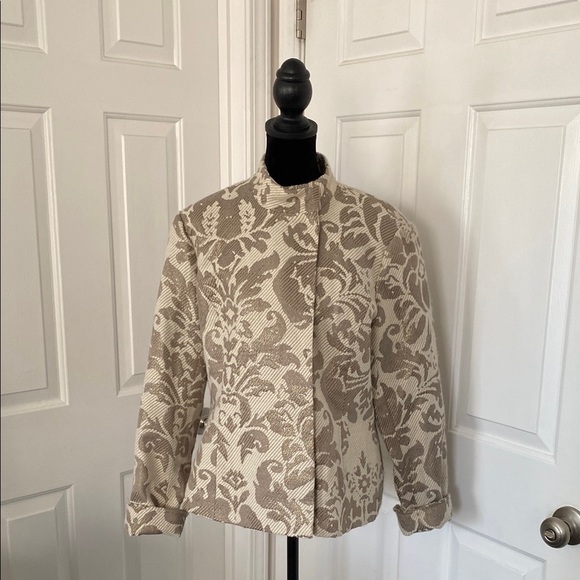 Coldwater Creek Neutral Patterned Women's Jacket. - Picture 1 of 12